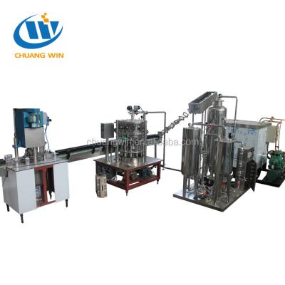 China Linear Type Small Scale Drink Filling Carbonated Beverage Line for sale