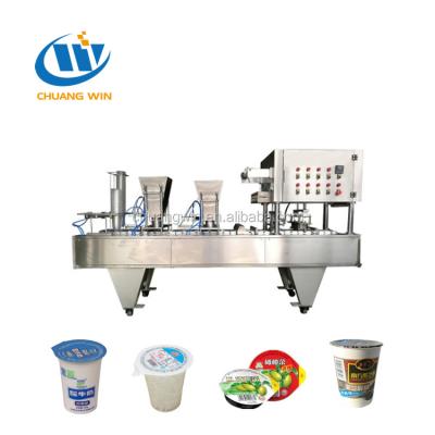 China Automatic Piston Cup Water Juice Milk Beverage Yogurt Filling Sealing Machine for sale