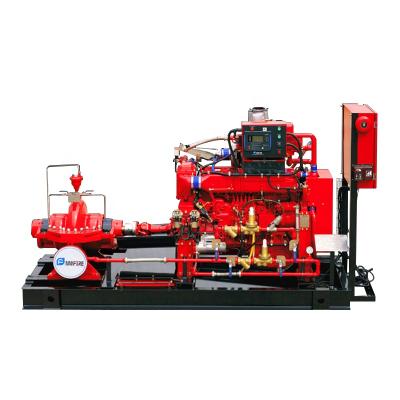 China Fire Water System UL/FM Certified 1250 GPM Split Case Fire Fighting Pump With Diesel Engine for sale