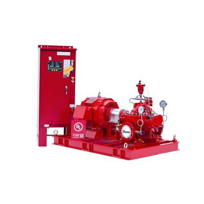 China Fire Fighting UL/FM Listed Split Case Fire Pump Sets With Electric Motor 1000gpm@110m for sale