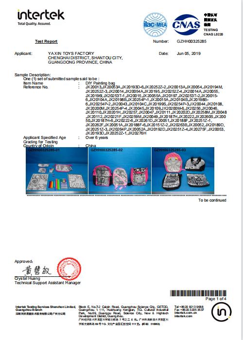 Azo-free - Shantou Chenghai Yaxin Plastic Toys Factory