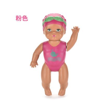 China Wind Up Toys Mini Wind Up Funny 6 Inch Dolls Bath Toy For Kids Indoor Bathroom Baby Swimming Mechanical Floating Toys for sale