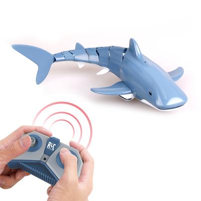 China Hot Sale RC Hobby Underwater Water Fish Remote Control Shark Swimming Animal Toys For Children for sale