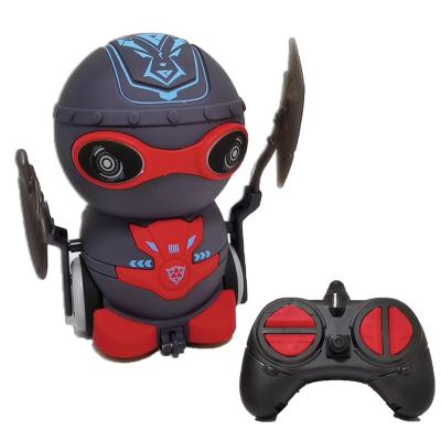 China Toy Smart Intelligent RC Battle Robot Car 4 Channel Radio Control Battery Powered Toys Collected Remote Control Robot With Weapon for sale