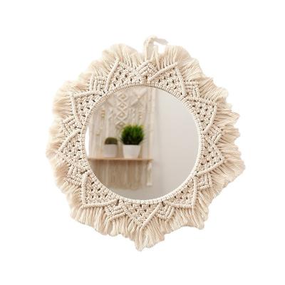 China China direct selling natural wall mirror decoration bedside bedroom wall mirror home decorative for sale