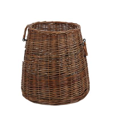 China Direct Selling Storage Laundry Basket Woven Kitchen Storage Viable Wicker Basket for sale