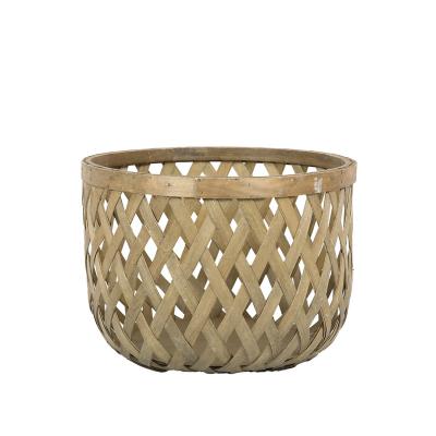 China Direct Selling Bohemian Handmade Woven Basket Storage Style Direct Selling Bamboo Bamboo Basket for sale