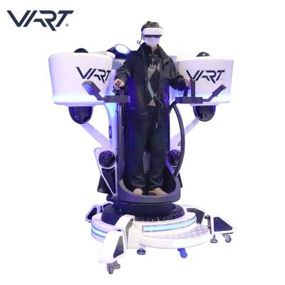 China Fiberglass With Metal VART VR Maker 9D VR Simulator Virtual Reality Standing Full Motion vr Flight Simulator Game for sale