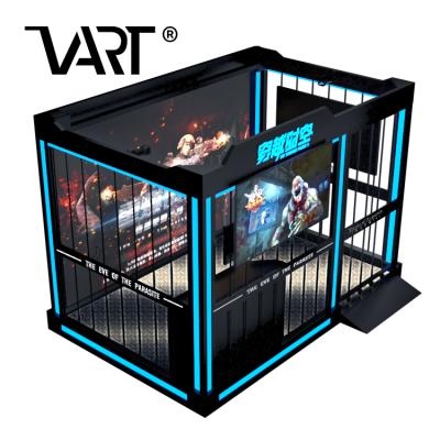 China Metal VART Most Popular Iron Cage VR Equipment 4 Players VR Machine VR Shooting Multiplayer Simulator for sale