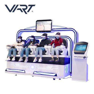 China VART 2021 VR Amusement Park Game VR Machine 4 Seats 9D VR Cinema Chair Simulator for sale