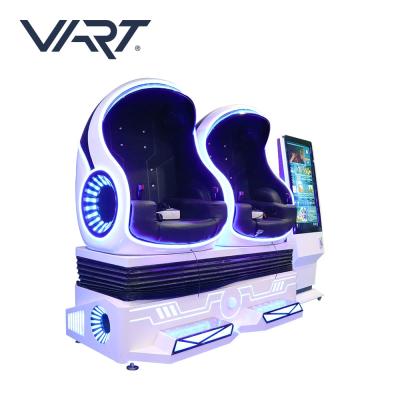 China Low Gale Investment Virtual Reality Video Game 2 Seats 9D VR Eggs VR Simulator 9D Flyback Cinema for sale