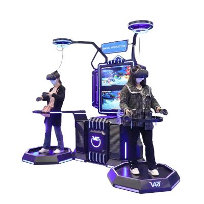 China Walk Freely In Stage 9D Virtual Reality Game Machine 2 Players Play Station VR Simulator VR Position Platform Equipment for sale