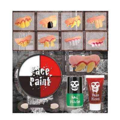 China Real Funny Kids Beauty Set Makeup Halloween Cosmetics Supplier Kids Play Makeup Palette Bag Toy Sets for sale