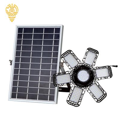 China Warehouse China OEM Light Control ABS Smart Folding Led Outdoor Garden Light 60 80 120 200 Watt Solar High Bay Light for sale