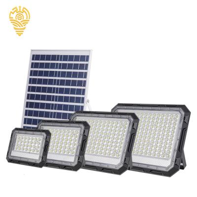 China Garden Smd2835 Ip66 Gerden Remote Control ABS Waterproof Outdoor Flood Lamp 60w 100w 150w 300w 400w Led Solar Flood Light for sale