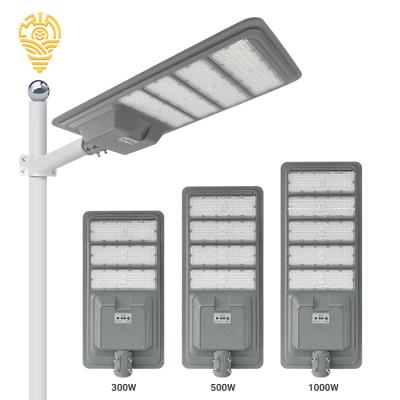 China Street Light Ip66 Smd3030 Outdoor 300watt 500watt 1000watt All Aluminum ROAD High Efficiency Solar In One Street Light for sale