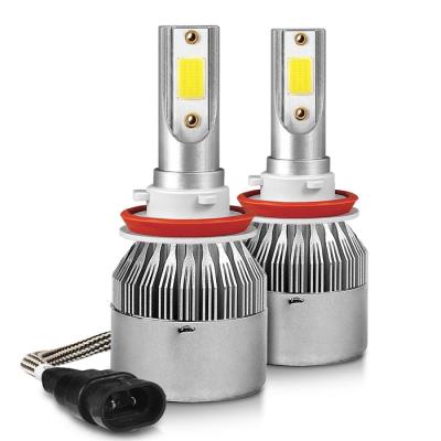 China C6 Super Bright Car LED Headlight Bulbs H3 H4 H7 H11 36W Led Headlight Wrangler for sale