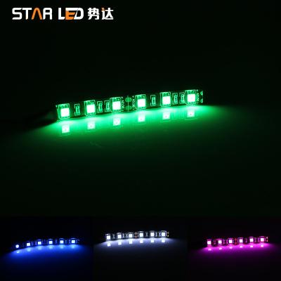 China Interior Decoration Hot Green Car Interior Lighting 12v 4.4inch Car Interior Lighting Sale Flexible Led Strip Light for sale