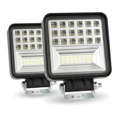 China All cars wholesale 126w led work light square work light for offroad vehicle for sale