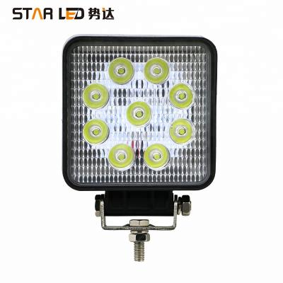 China Factory wholesale car light 27w led work light for auto led headlight 110*128*55mm (4.4 inch) for sale