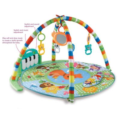 China Foot Piano Baby Floor Play Crawling Mat and Playmat Infant Activity Gym with Hanging Rattles for sale