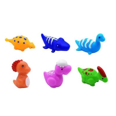 China Water Glow 2022 New Design Baby Animal Bath Toy Cartoon Dinosaur Light Bathroom Toys With Led Light for sale