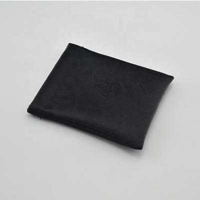 China Used For Cosmetic Jewelry Gift Hair Extension Packaging And So On China Manufacturer Wholesale Custom Small Black Leather Pouches for sale