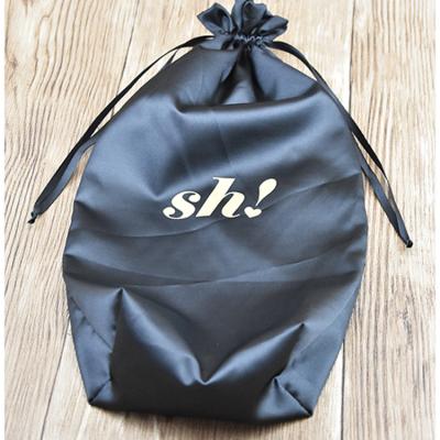 China Used For Cosmetic Jewelry Gift Hair Extension Packing And So On Custom Logo Wholesale Large Drawstring Silk Satin Dust Bag For Hair Extension for sale