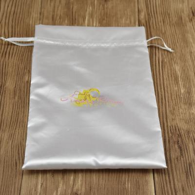 China Used for wig packing and so on factory high-grade durable silk satin jewelry bags for sale