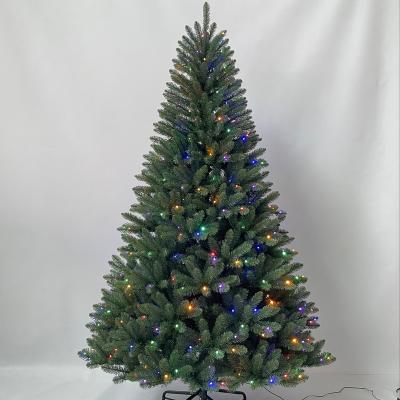 China Pre-lit Tree Home Decor Pre-lit PVC Christmas Tree Holiday Indoor Customized OEM 3ft to 12ft Clear or Multi for sale