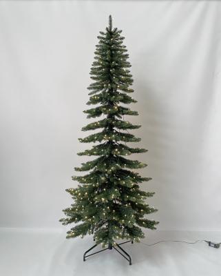 China Chirstmas Decor Wholesale PE/PVC High Quality Artificial Christmas Decoration Tree With Lights OEM Customized LED Functions for sale