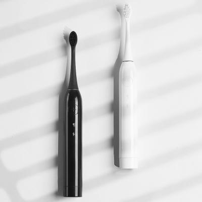 China Black Sensitive Inductive Filling Brush Wireless Sonic Automatic Electric Toothbrush Head Silicone Cleaning for sale