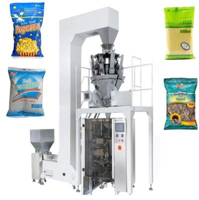 China Food banana slice dried fruit packaging machine semi-automatic vertical autoweighing packing machine for sale