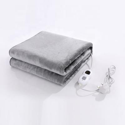 China 110v PORTABLE Gray 150*65cm Electric Blanket For Single Person To Bed Electric Heated Blanket for sale