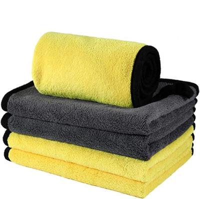 China Viable Microfiber Car Cleaning Cloths, Germany Market Customized Color Size Packing Upgraded Ultra-Thick 1200gsm Car Wash Towel for sale