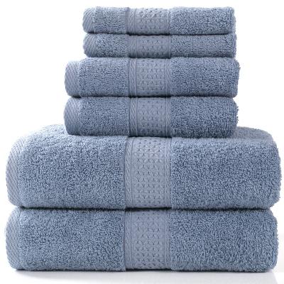 China Antimicrobial Three-piece Combed Absorbent Soft 100% Square Towel And Cotton Towel Bath Towel Custom for sale