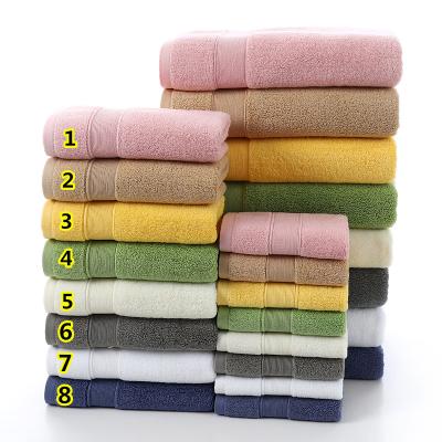 China Hypoallergenic 100% Cotton Bath Towels 3 Pieces Set Custom Made Bamboo Kids Reusable Seal Towels For Hotel Wholesale Bath Towel for sale