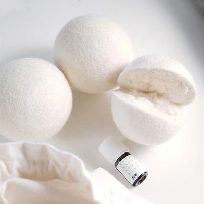 China 7 cm New Zealand Organic Reusable Natural Handmade 100% Eco-friendly Wool Dryer Balls Customized For Wholesale Price In Stock for sale