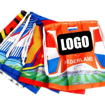 China TOURISTA World Cup Waterproof Drawstring Bag Neymar Messi 2022 National Team With Same Paragraph for sale