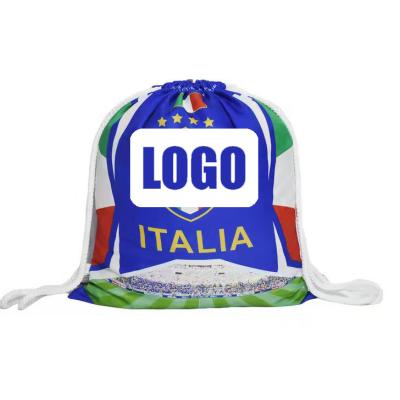 China TOURISTA 2022 World Cup Football Fans Waterproof National Printing Drawstring Bag for sale