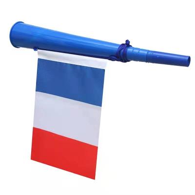 China French 2022 football match world cup football trumpet football fan horn with France flag for sale