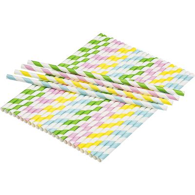 China High Quality Disposable Decoration Paper Straw Dessert Baked Drinking Straws Make Colorful Paper Straw for sale