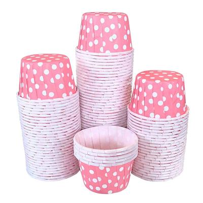 China Disposable Disposable Cupcake Baking Paper Liners Round Cupcake Paper Cup Greaseproof Cup Cake Cases for sale