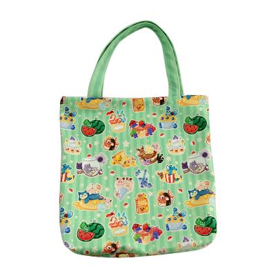 China Shopping Bag 2020 Anime Tote Bag Printing Custom Multi Color Cotton Like Material for sale