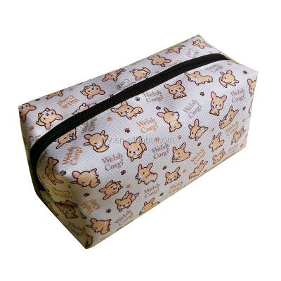 China Custom Office and School Gift Printing Pencil Bag Splash Proof Zipper Bag for sale