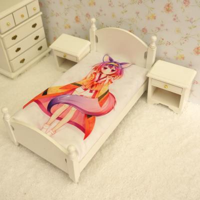 China Single bedroom covers 2016 Anime no bedsheet NO game NO LIFE Hatsuse Izuna bedsheet living room adult eb 100% polyester plain printed for sale