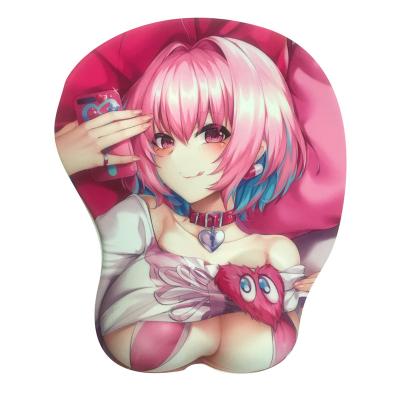 China Customized design 3D mousepad special sexy girl soft touch phone printed buttocks breast mouse pad non-slip non-slip for sale