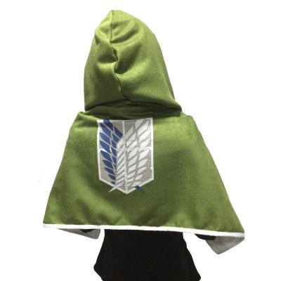 China Anime Cloak Cape Attack on Titan Cosplay Costume Custom Printed CLK001 for sale