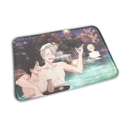 China Custom Anti-bacteria Anime Door Mats 3d Printing Doormats Floor Mat for sale