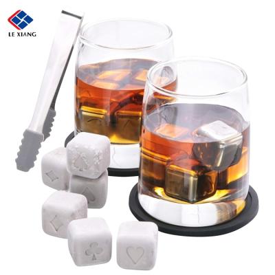 China 2021 Sustainable New Product Reusable Stainless Steel Metal Round Stones Cooler, Whiskey Ice Balls for sale